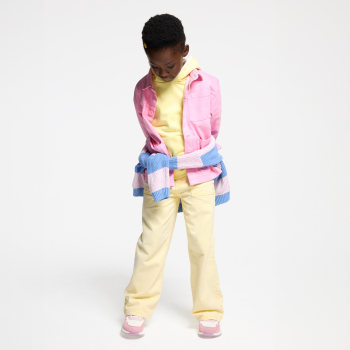 سويت شيرت من الصوف الناعم، باللون الأصفر للفتيات